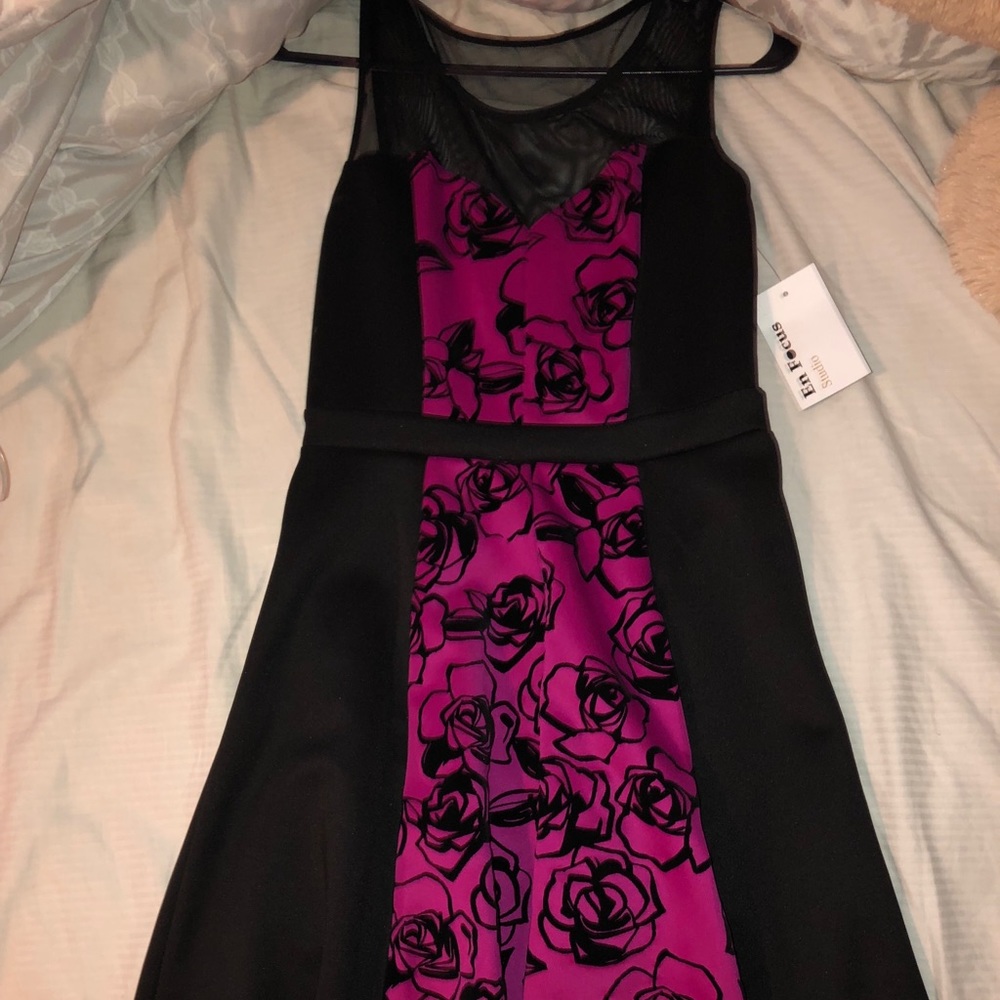 Hot pink dress
